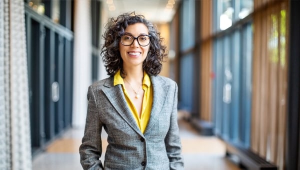 Woman wearing a suit