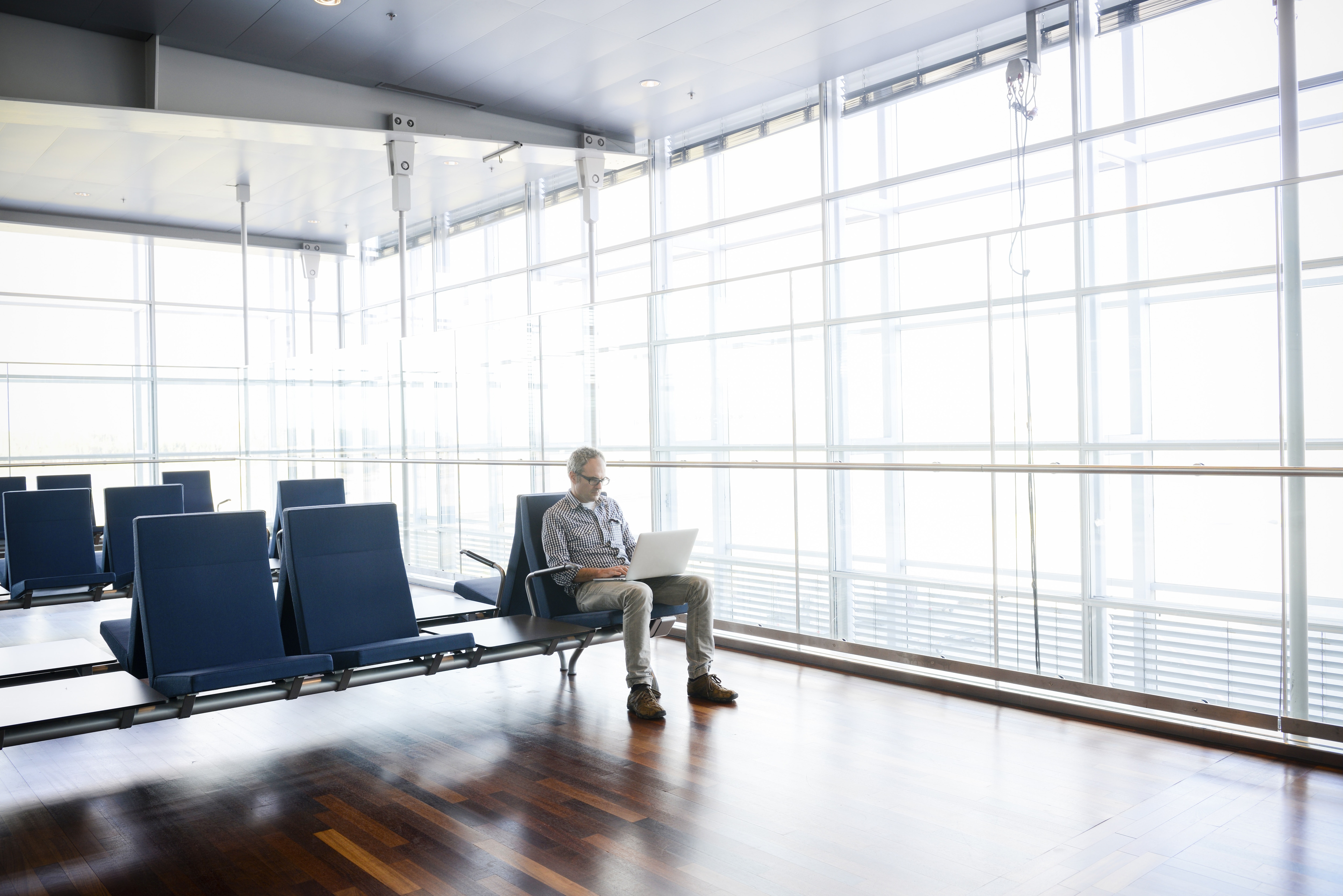 man at airport