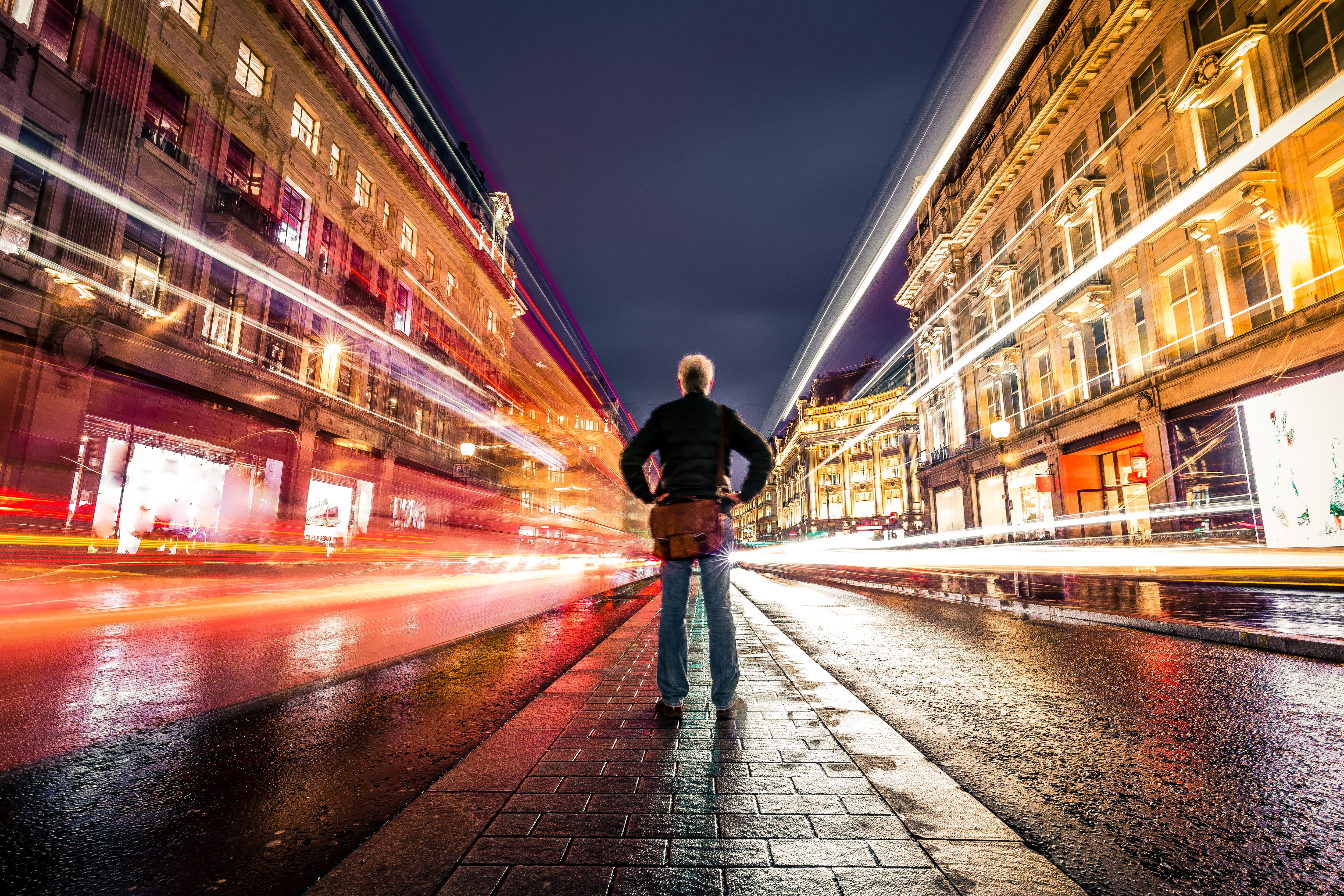 man running to train, business traveler