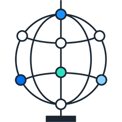 Global network pictogram