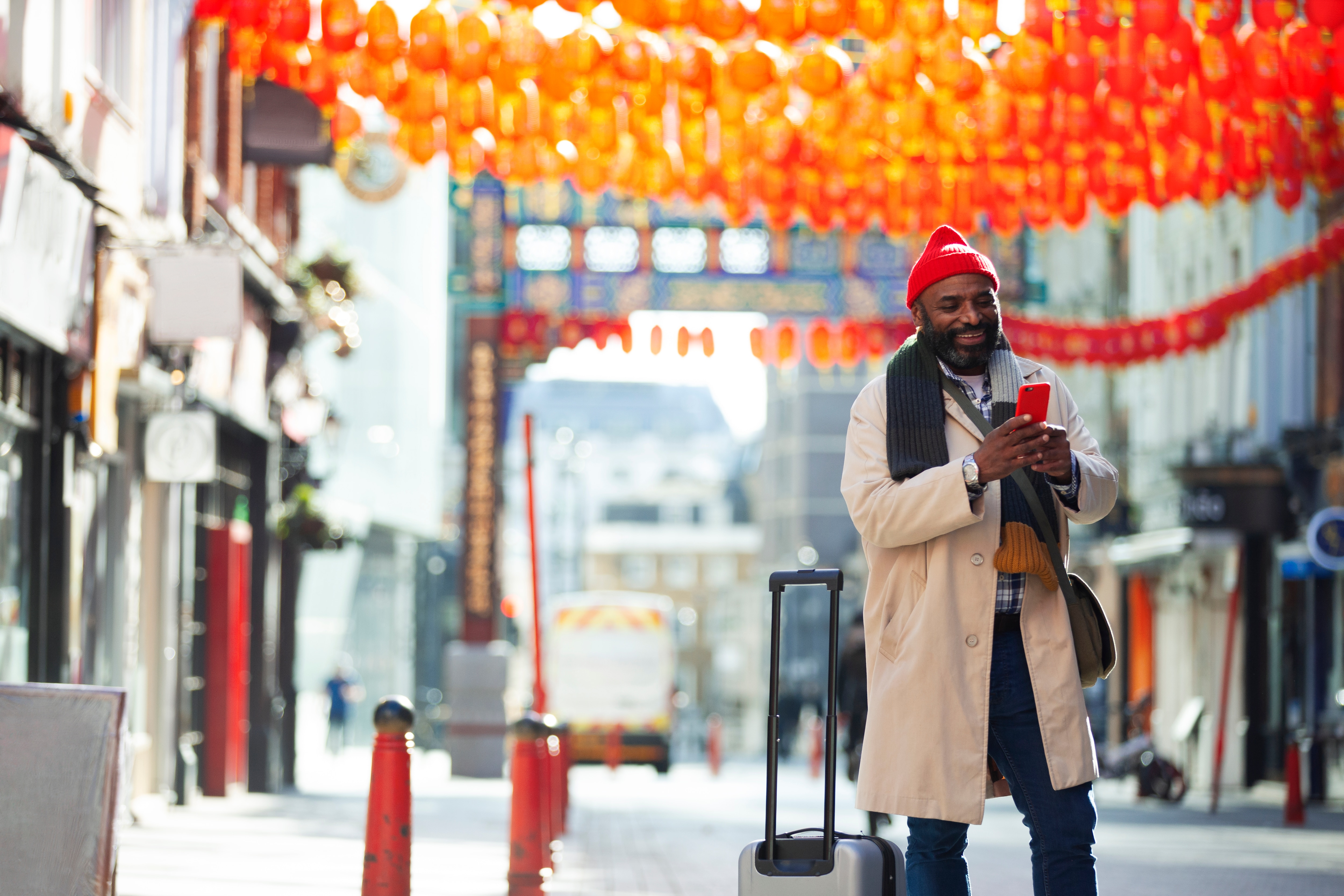 indian man, business travel, traveler, mobile