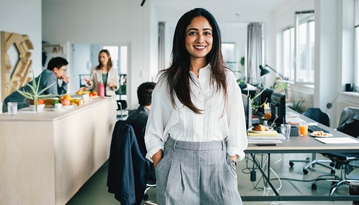 Business woman in an office 