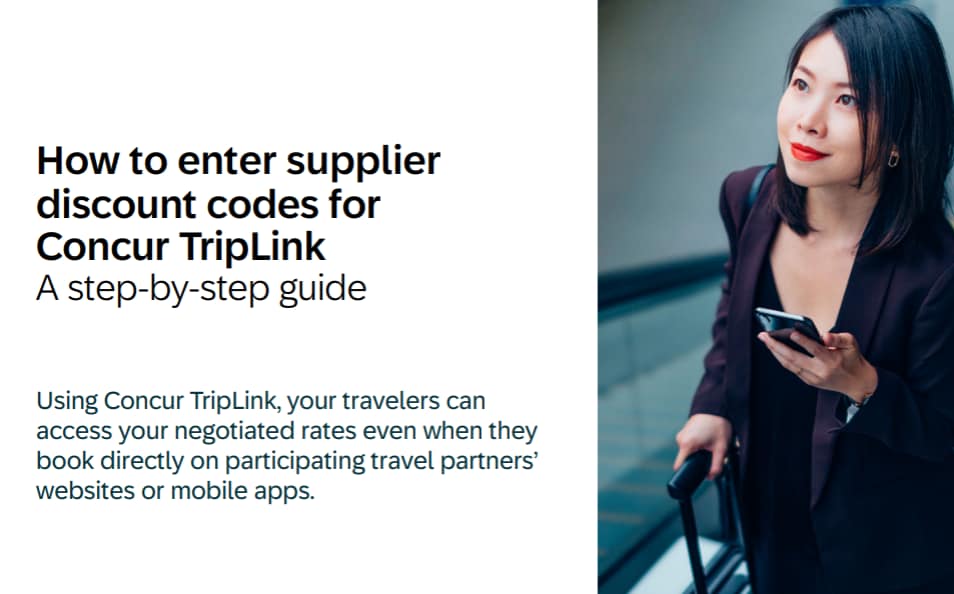 How to Add Supplier Discount Codes for Concur TripLink (step-by-step guide)