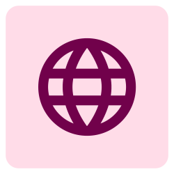 Globe pictogram