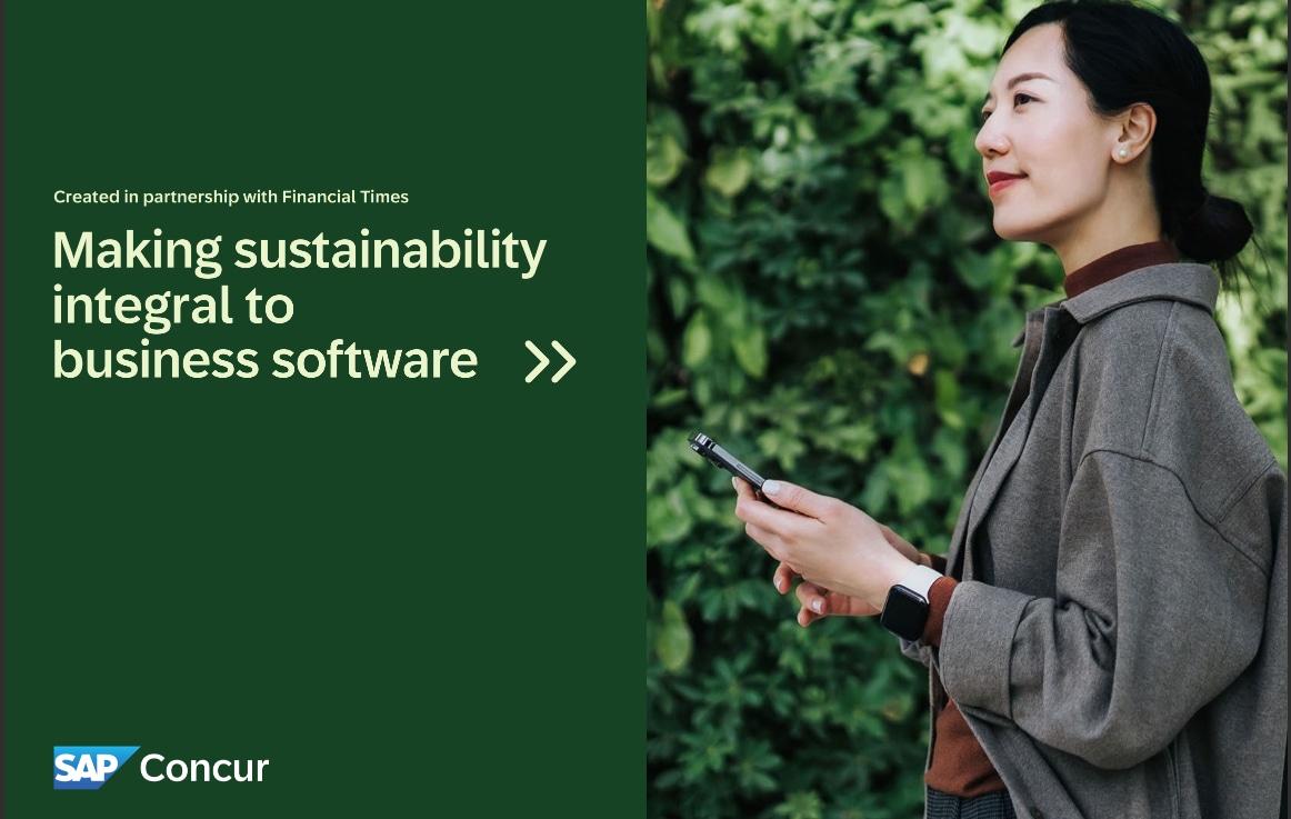 Making sustainability integral to business software